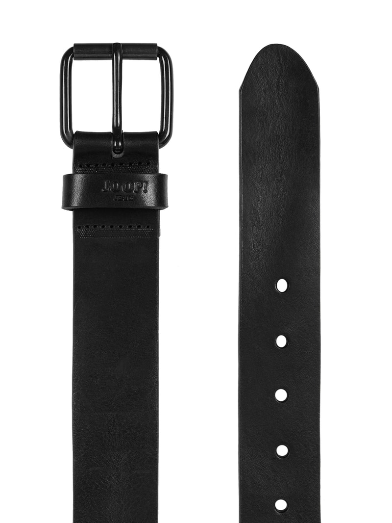 Gürtel aus Leder in schwarz