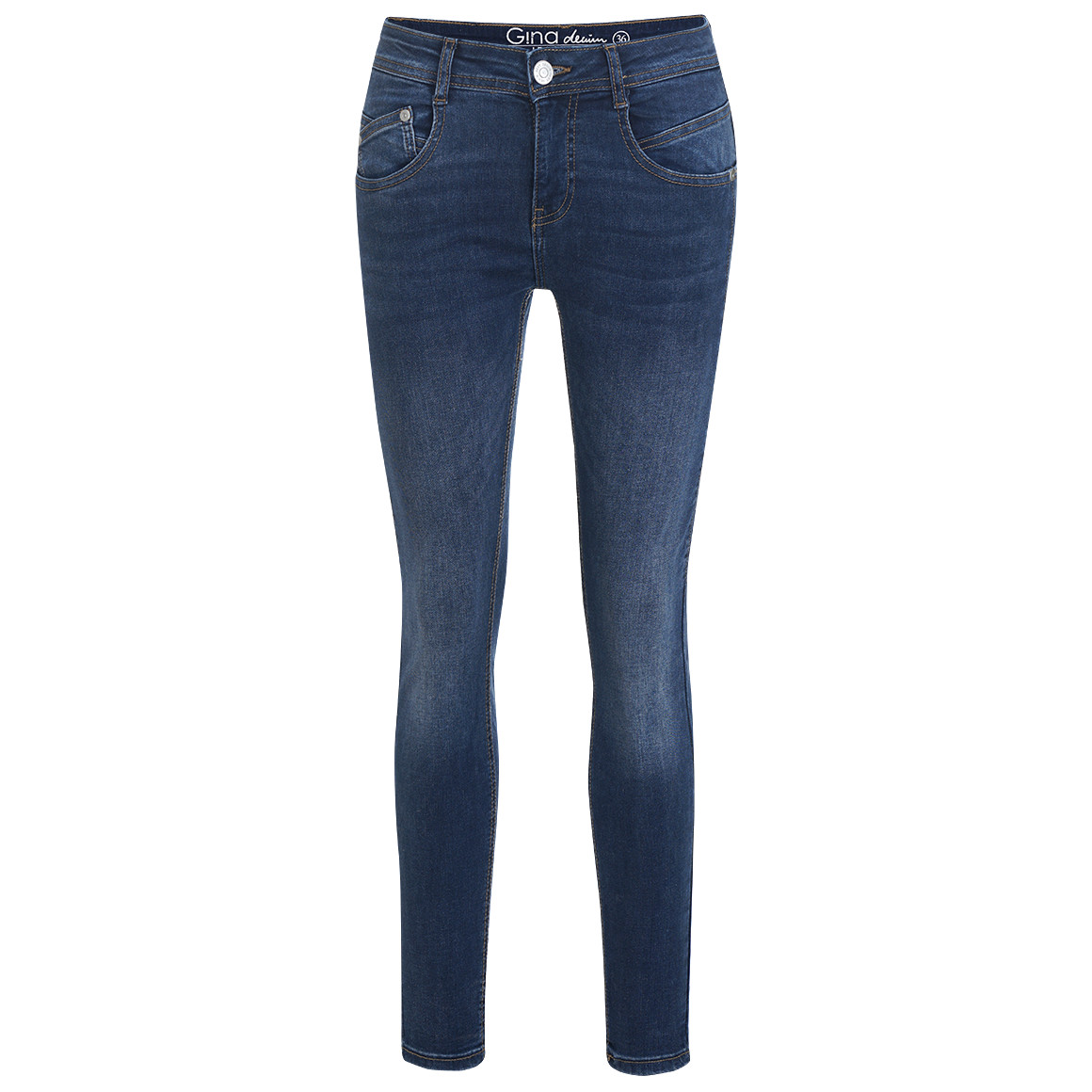 Damen Jeggings mit Used-Waschung