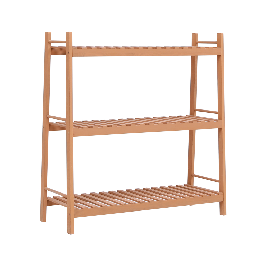 Happy Home Happy Home Pflanzenregal mit 3 Ablagen WPS03-HOL Holz