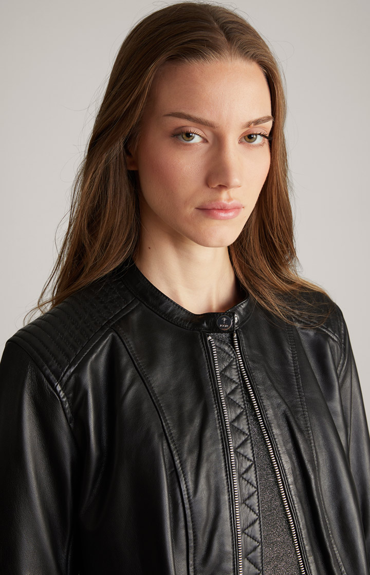 Lederjacke in Schwarz