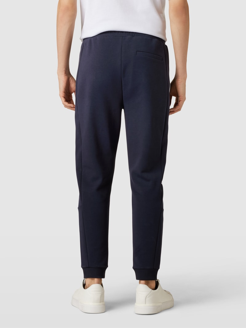 Sweatpants mit Label-Detail Modell 'Hadiko' in marineblau