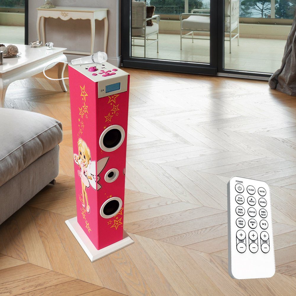 BigBen Stereoanlage (Turmlautsprecher Musikturm Feen Motiv USB Radio Sound Tower)