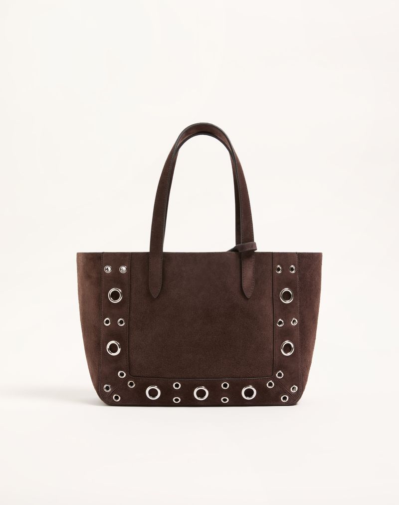 Bolsa de compras média bordada Valentino Garavani Nellcôte