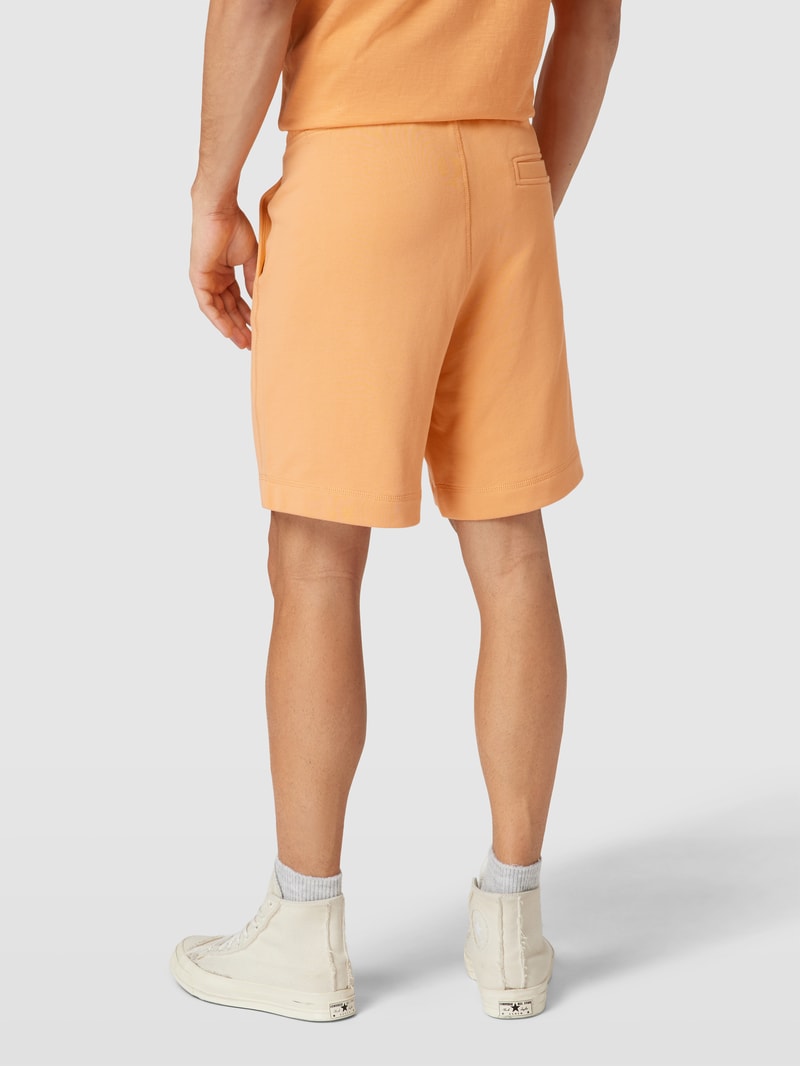 Sweatshorts mit Logo-Stitching Modell 'SEWALK' in apricot