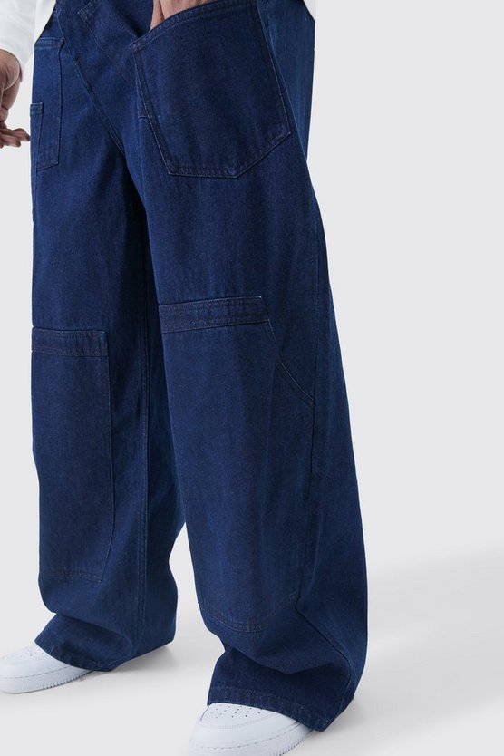 Plus lockere Jeans mit Taschen