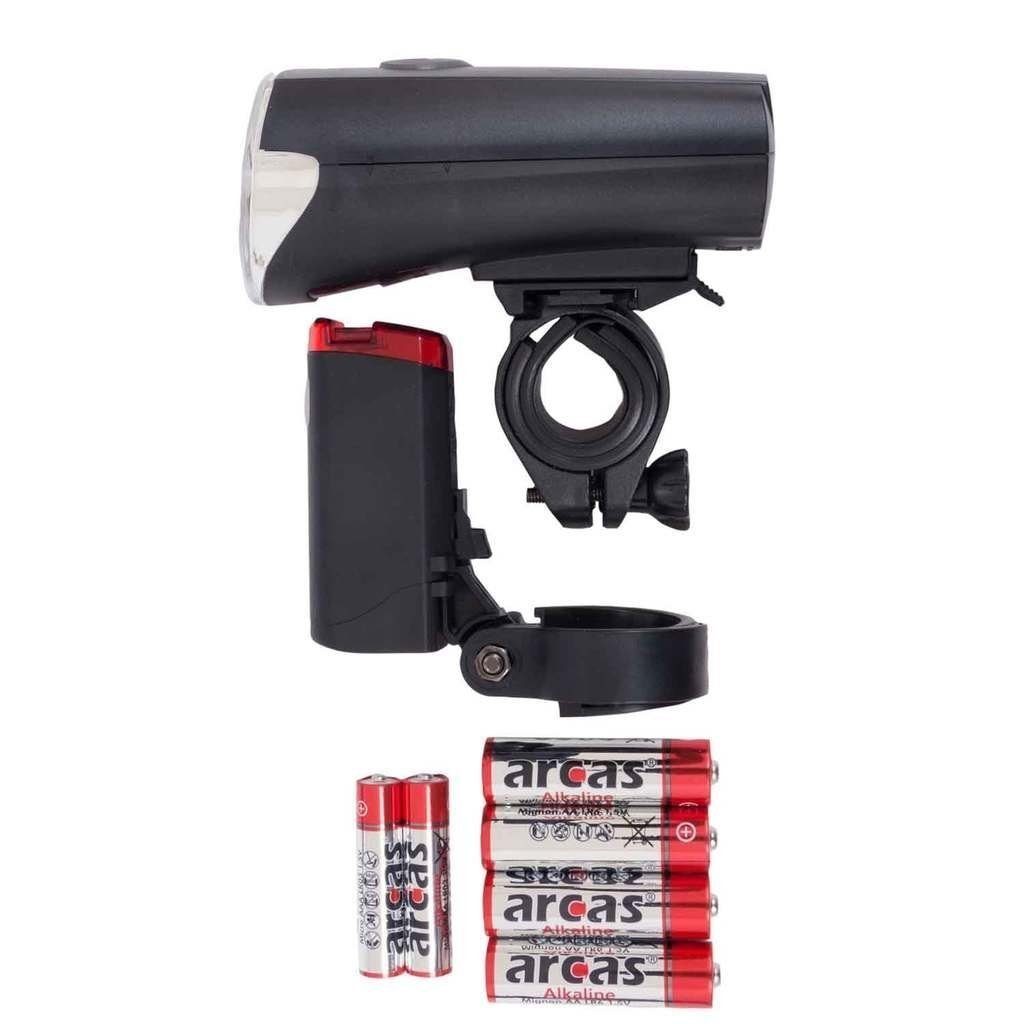 breluxx Fahrradbeleuchtung Fahrrad LED Beleuchtung Set mit StVZO Zulassung 1W 30 LUX