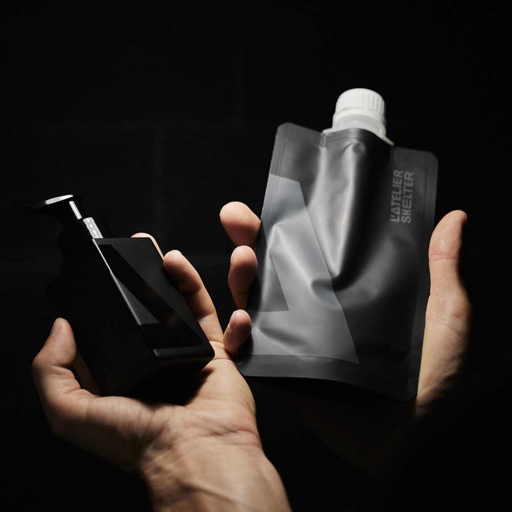 l'atelier shelter Ecorecharge Gel Hydratant 2en1 visage &barbe courte - 110ml Gel Hydratant Visage