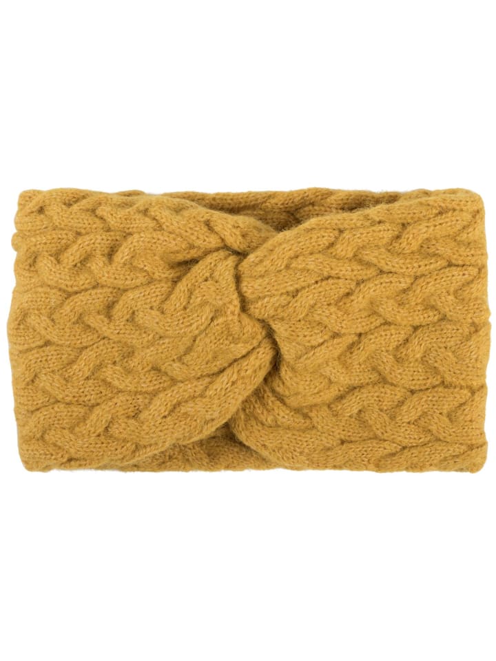 styleBREAKER Strick Stirnband in Curry günstig kaufen onesize