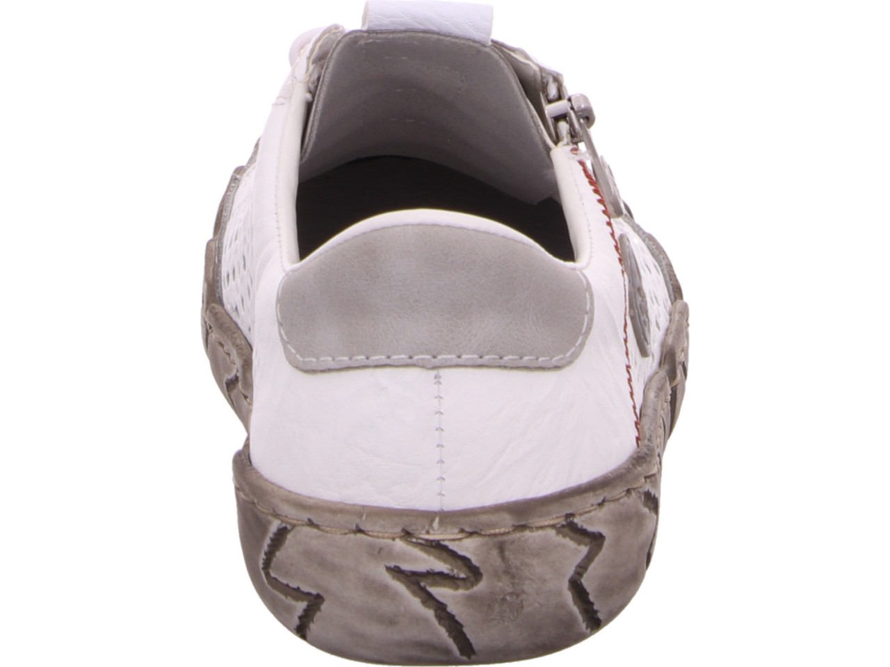 RIEKER Sportliche Slipper weiss