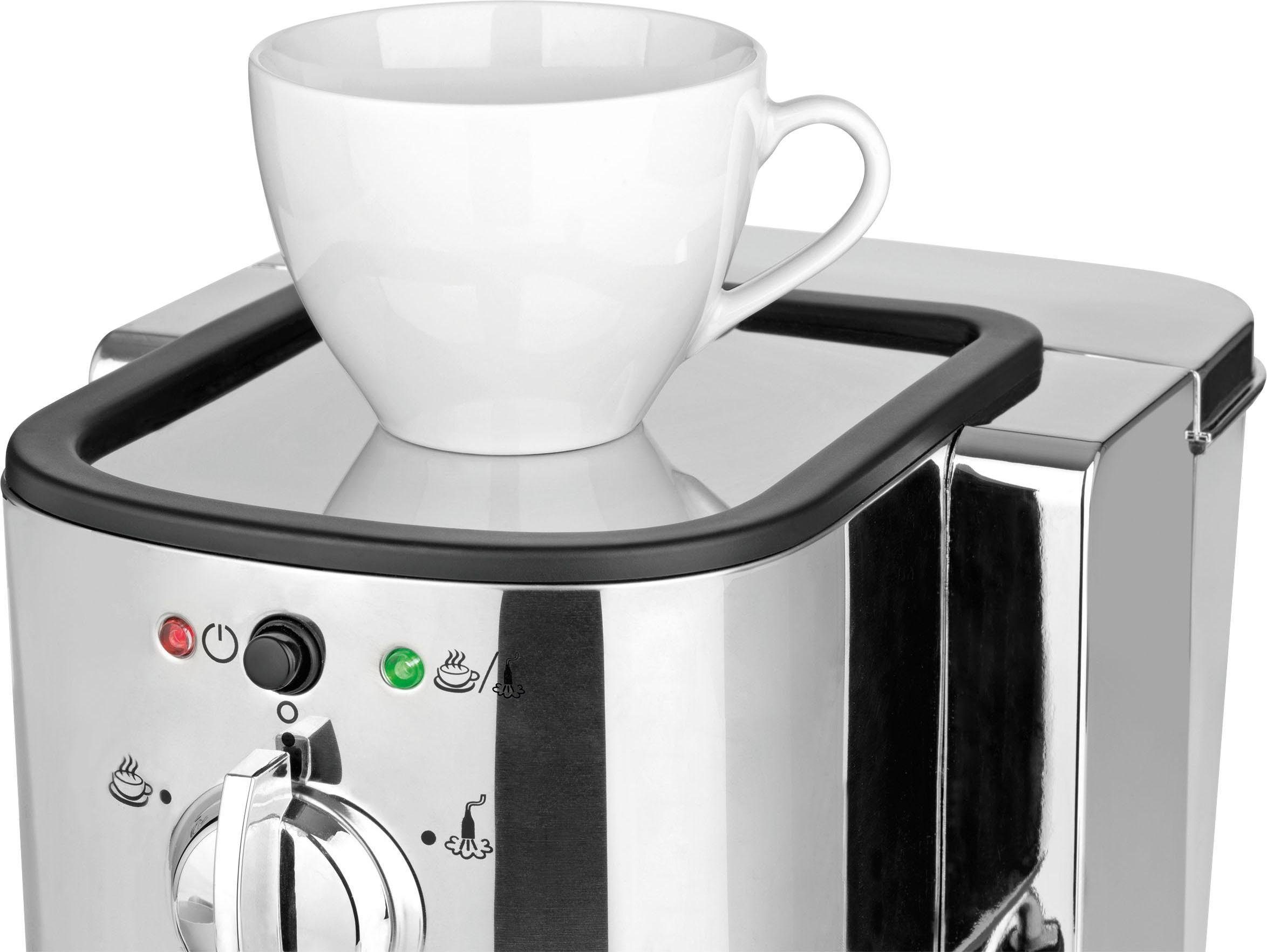 BEEM Siebträgermaschine Espresso-Perfect, Permanentfilter, inkl. Kaffeekapsel Einsatz