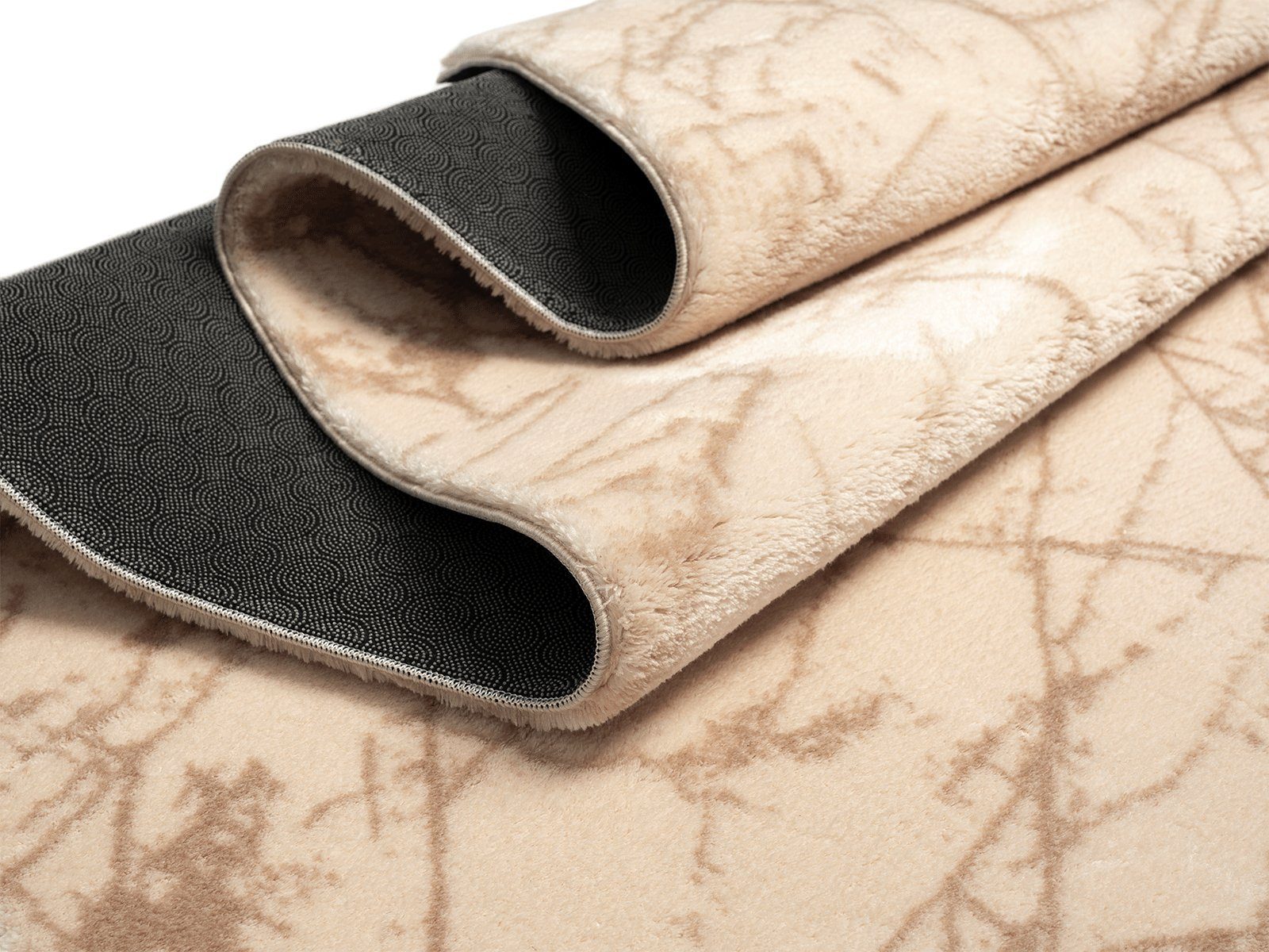 Teppich Relax Edition Kurzflor Wohnzimmer Schlafzimmer Teppich, the carpet, Rechteck, Höhe: 16 mm, Anti-Rutsch Unterseite, Waschbar bis 30 Grad, Super Soft, Felloptik