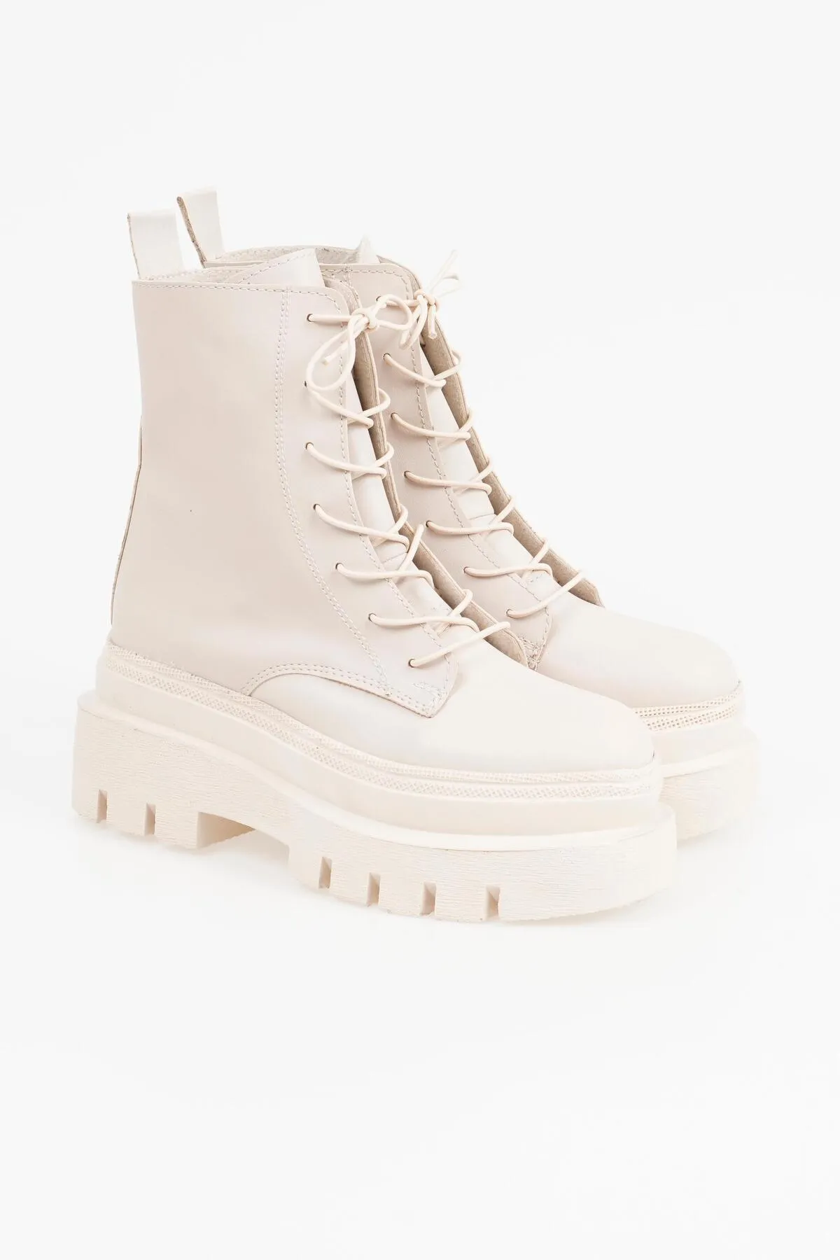 CZ London  Damen-Schnürstiefel mit Plateau und hoher Sohle