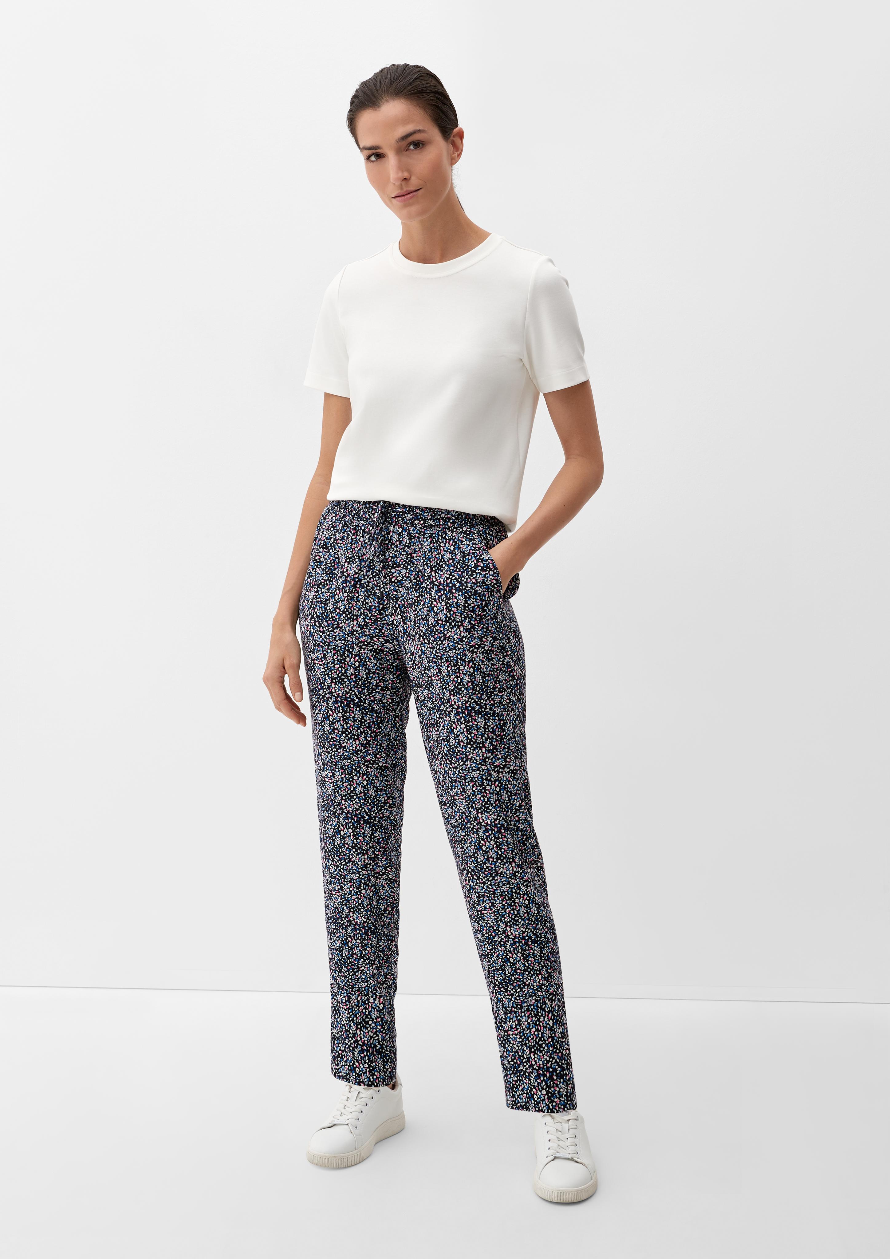 Relaxed: Hose aus reiner Viskose  2132619-59B6