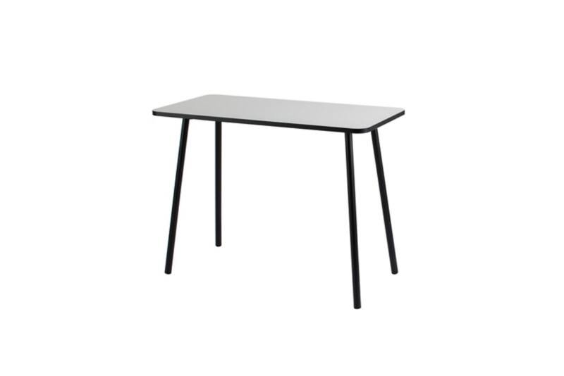 Paperflow Homeoffice-Schreibtisch Rechteckig Weiß 4 Metallfüße 1.140 (B) x 600 (T) x 750 (H) mm Melamin