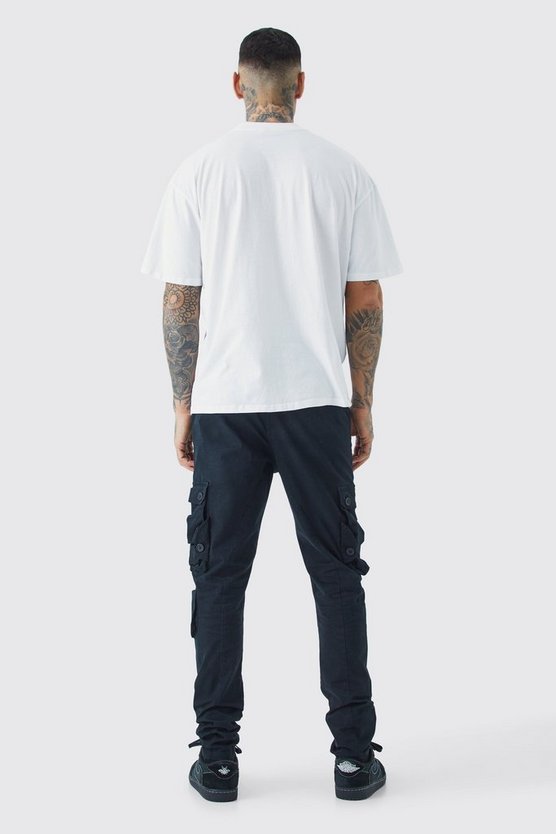 Tall Skinny Stretch Twill Cargo-Hose