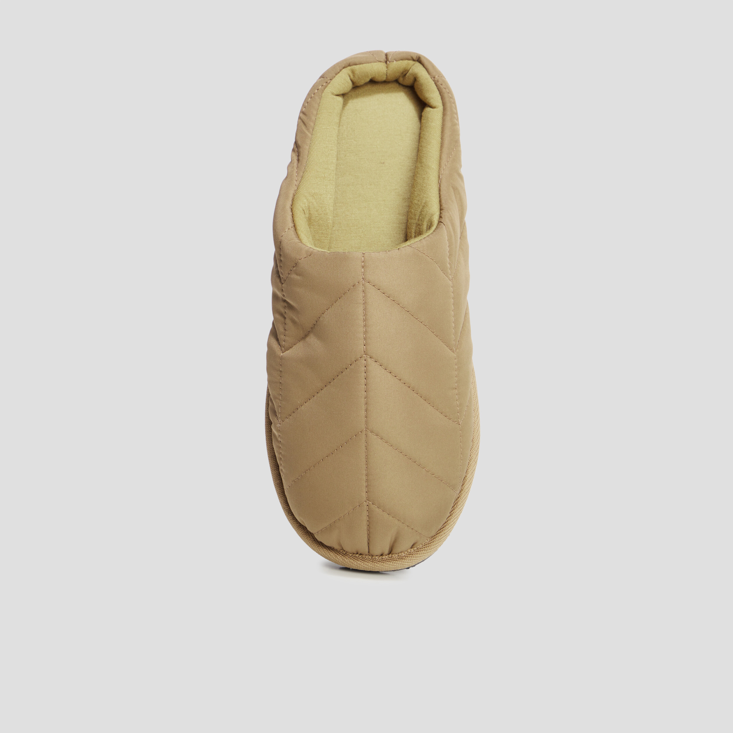 Chaussons mules matelassés vert kaki femme | La Halle
