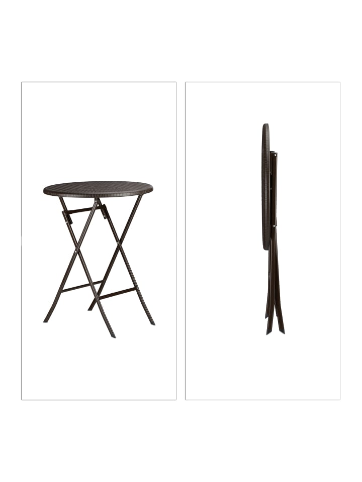 relaxdays 3 tlg. Gartenmöbel Set in Braun günstig kaufen onesize