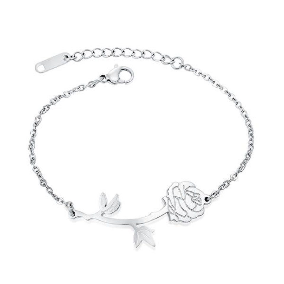 ENGELSINN Armband Schmuck Rose Edelstahl Silber inkl. Geschenkbox (1-tlg)