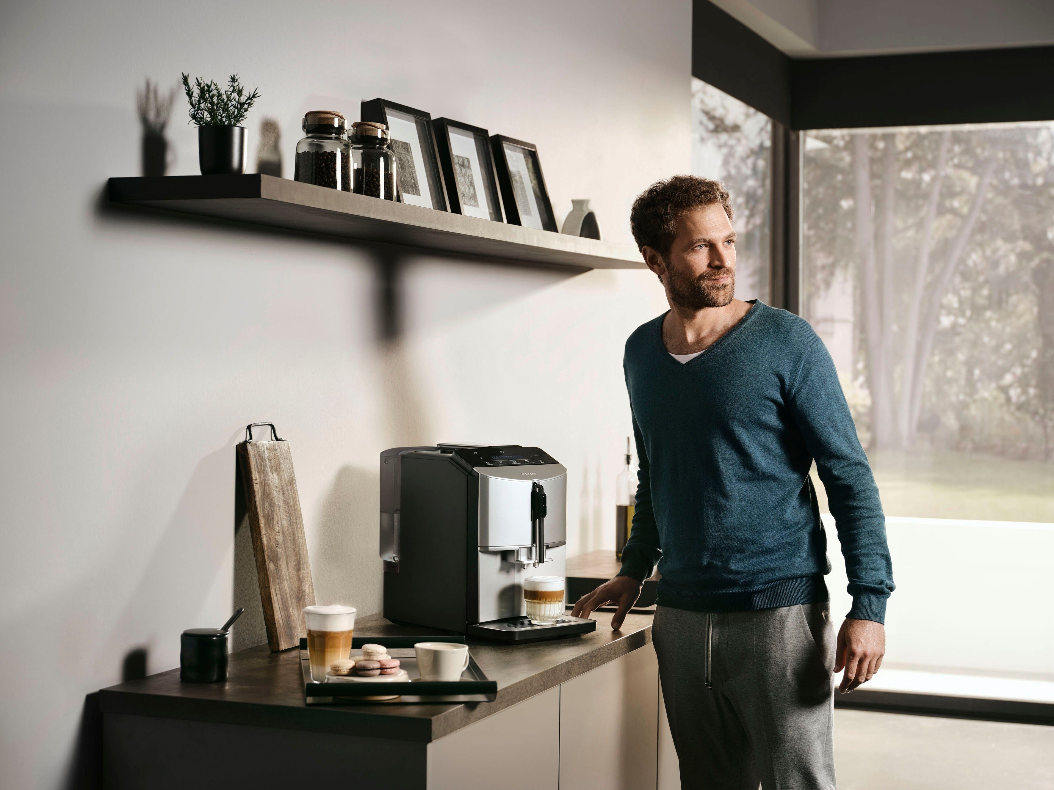 SIEMENS Kaffeevollautomat TF303E07, Inox silver metallic