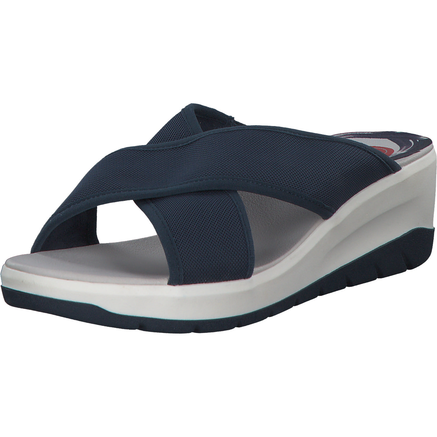 Jana Shoes 27260, Plateau-Pantoletten, Damen, navy