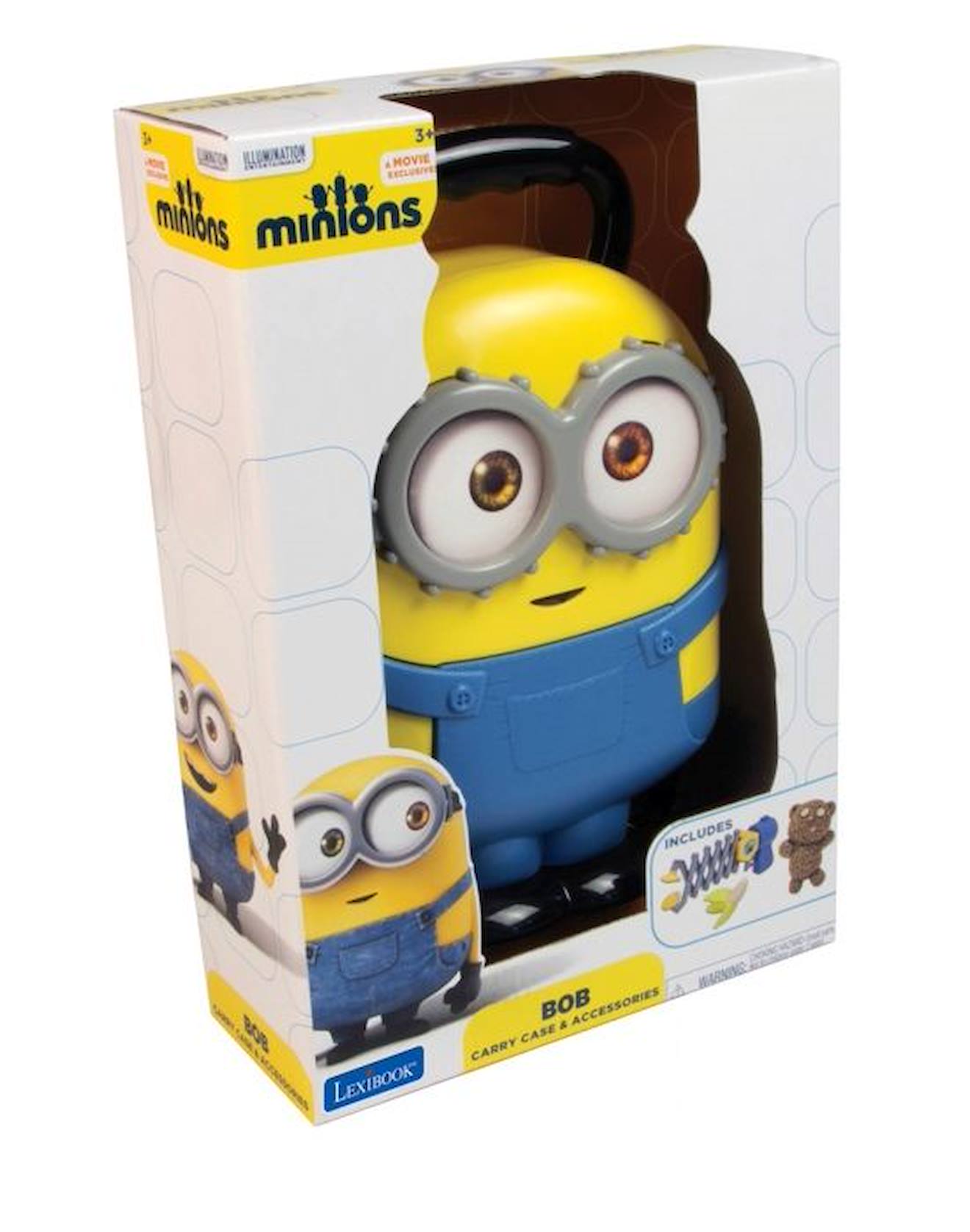 Malette de jeu Les Minions en forme de personnage Bob jaune