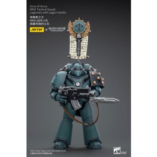 Warhammer: The Horus Heresy Actionfigur: Sons of Horus - MKVI Tactical Squad Legionary with Legion Vexilla