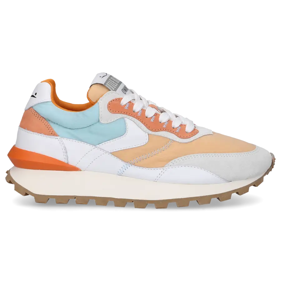 VOILE BLANCHE - Sneaker low OWARG Kalbsleder - beige
