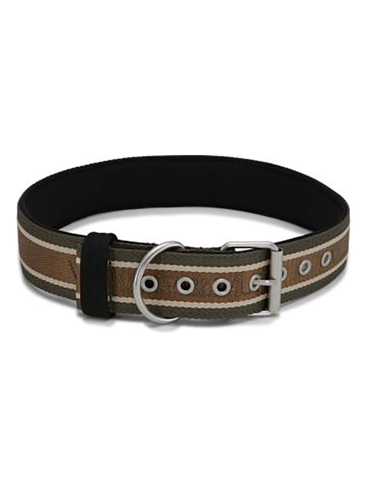 VOV & VUF Hundehalsband in Braun/ Khaki günstig kaufen onesize