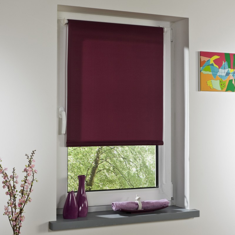 Powertec Bella Casa Klemmfix-Rollo Verdunkelung, ca. 200 x 80 cm, fuchsia