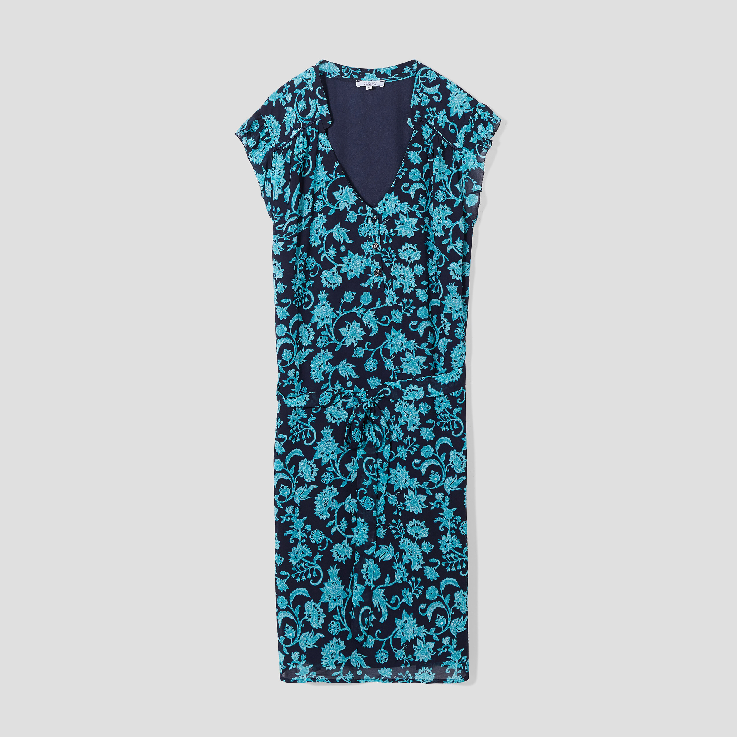 Robe droite sans manches bleu marine femme grande taille | La Halle
