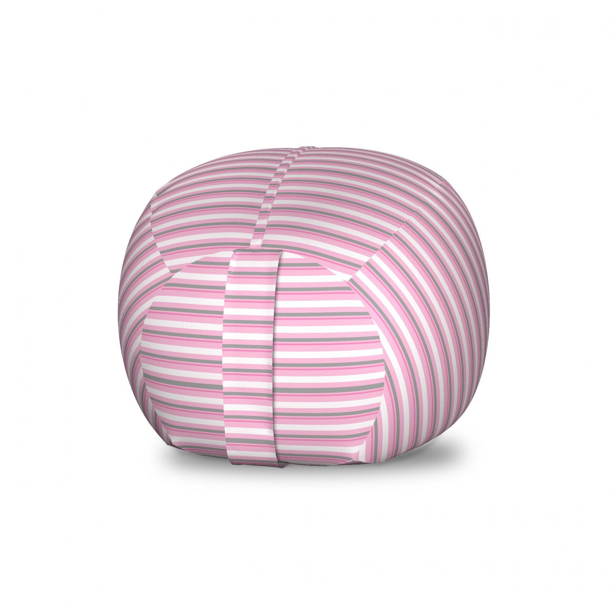 Abakuhaus Spielzeugtruhe Gefüllter Tier Organizer Waschbare Tasche für Kinder, Geometrisch Pink Tones Stripes