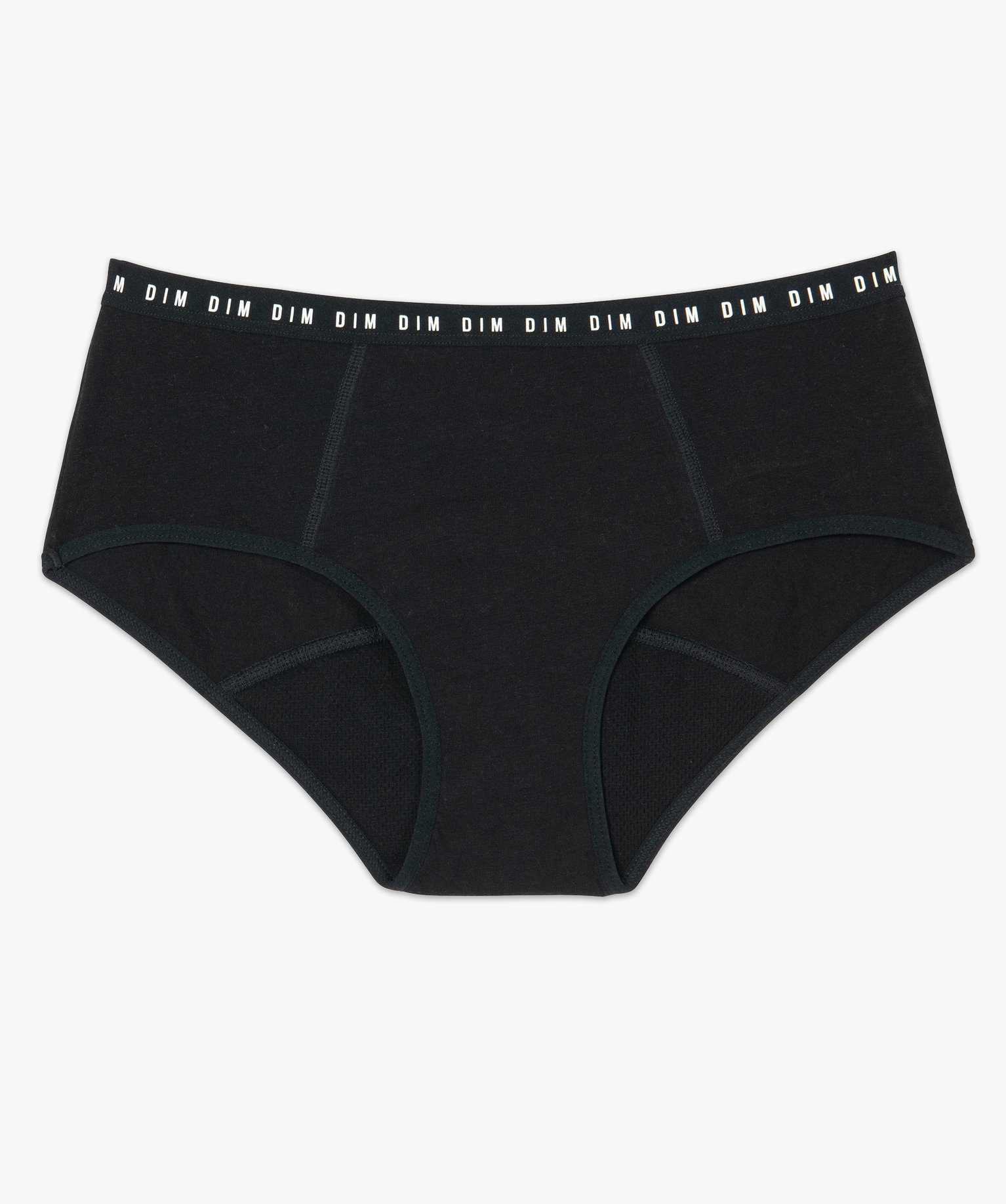 Shorty menstruel lavable pour flux abondant - Dim Protect noir | GEMO