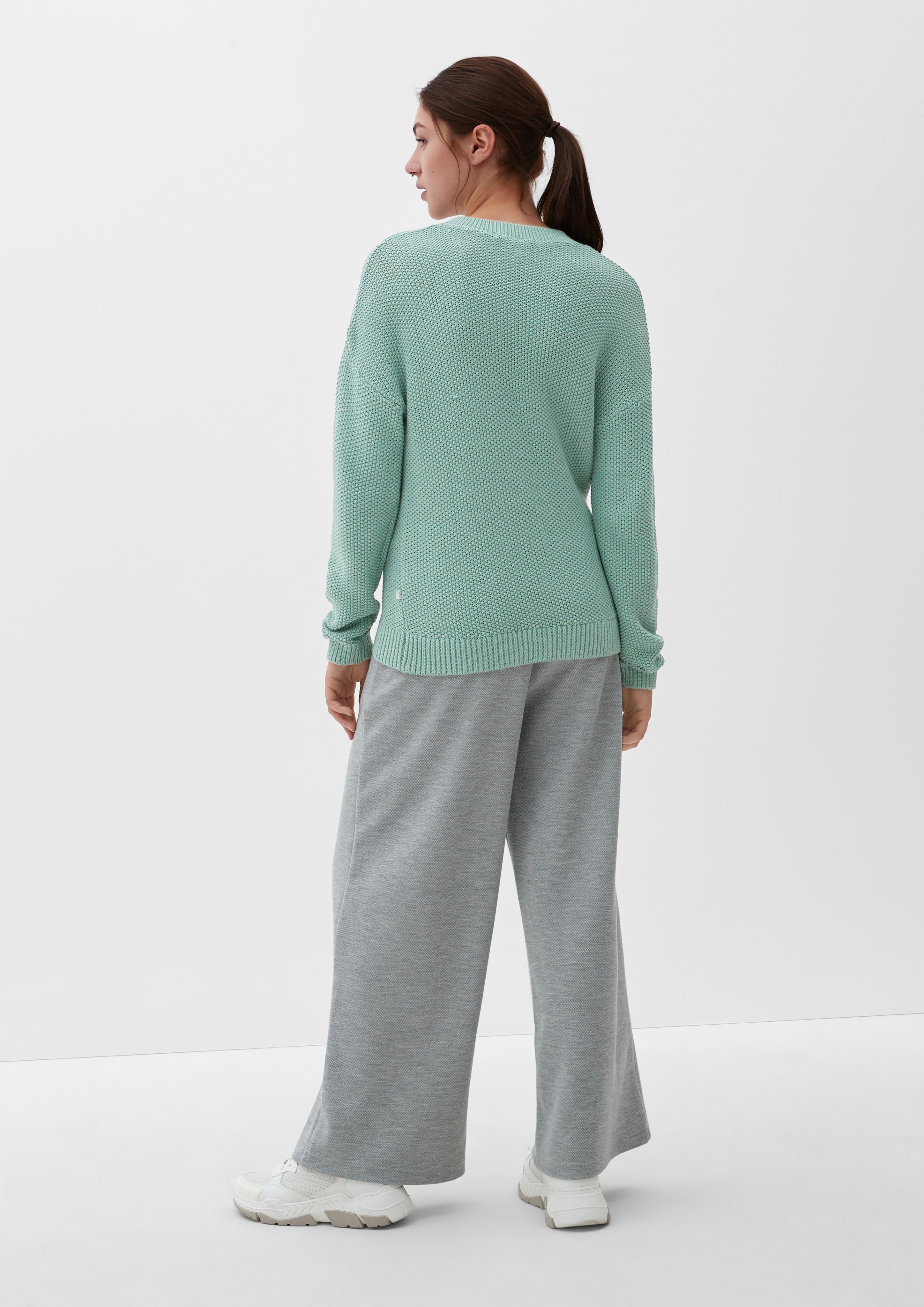 Strukturierter Pullover im Baumwollmix  2121371-7225