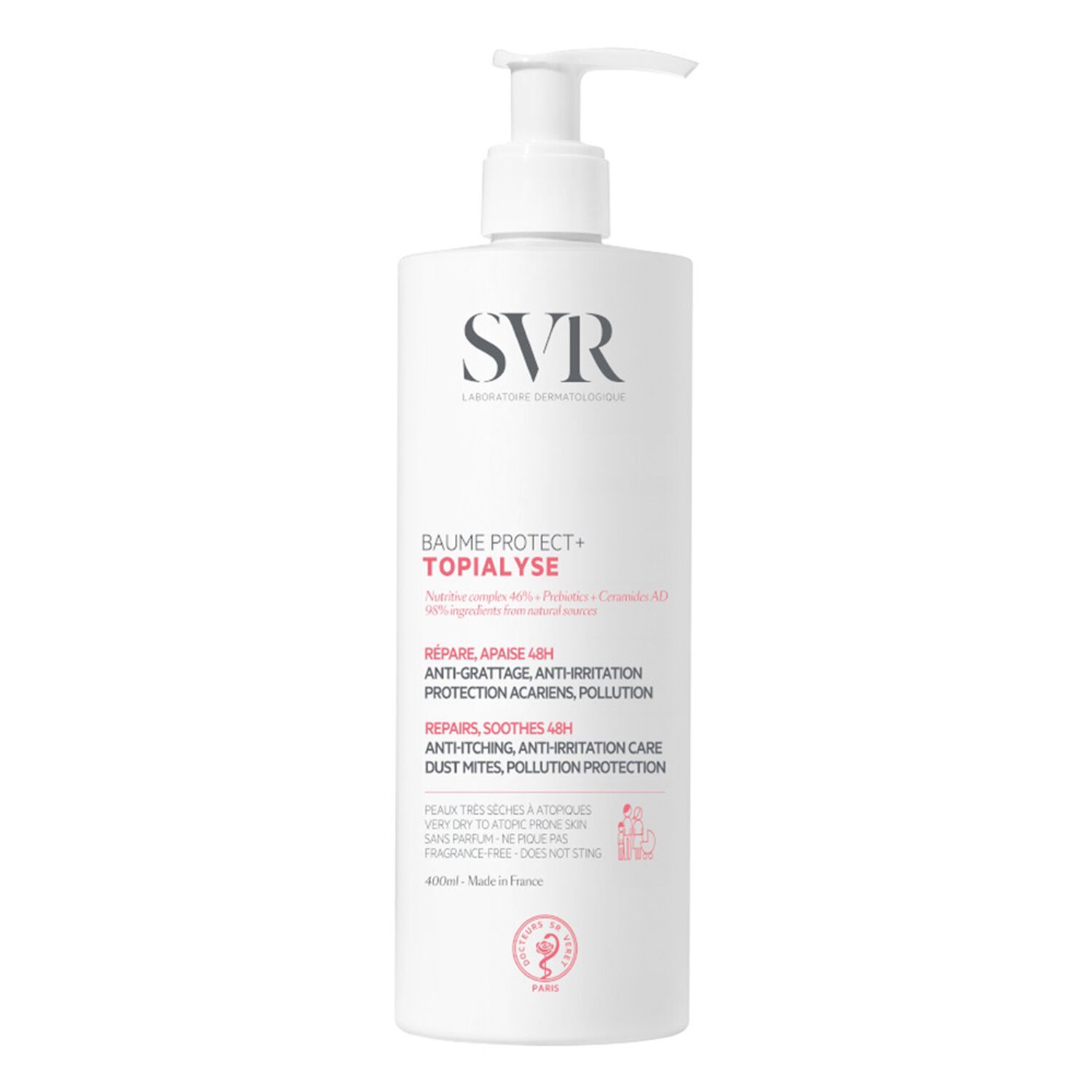 SVR Topialyse Baume Protec+ Anti-Grattage, Anti-Irritation, Répare, Apaise 48h