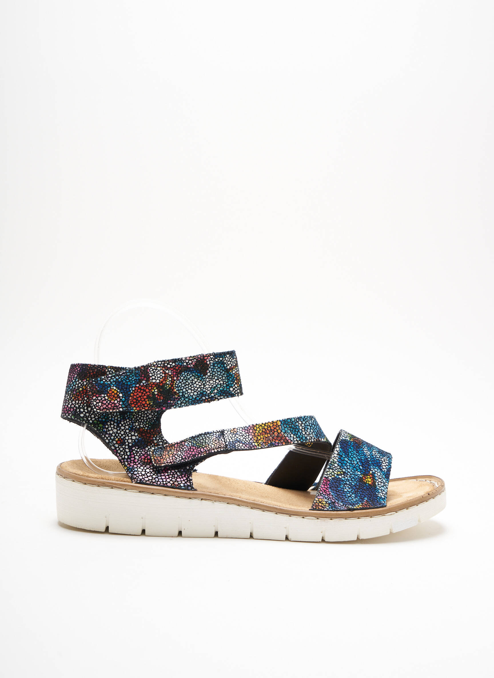 Rieker Sandales Nu Pieds Femme couleur noir