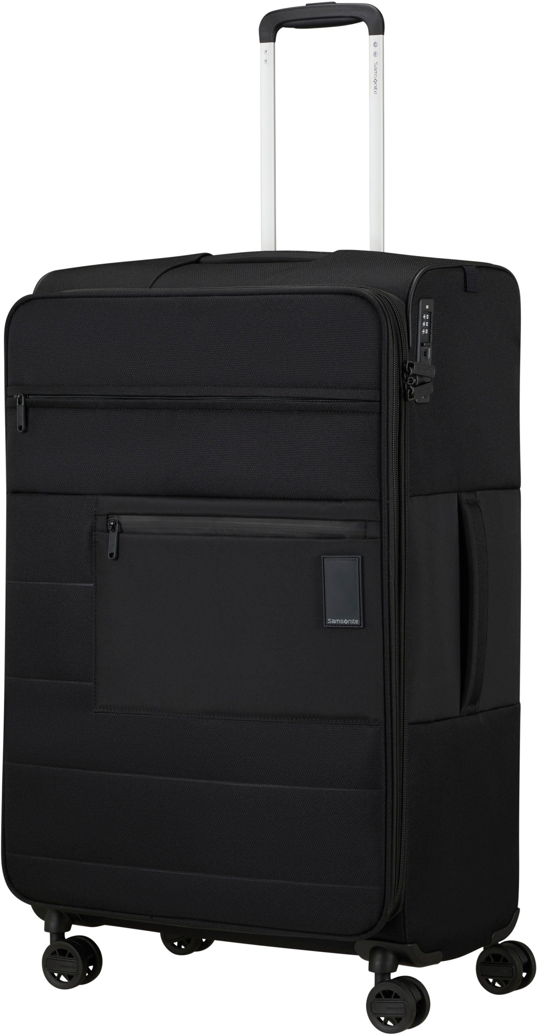 Samsonite Weichgepäck-Trolley Vacay, black, 77 cm, 4 Rollen, mit Volumenerweiterung