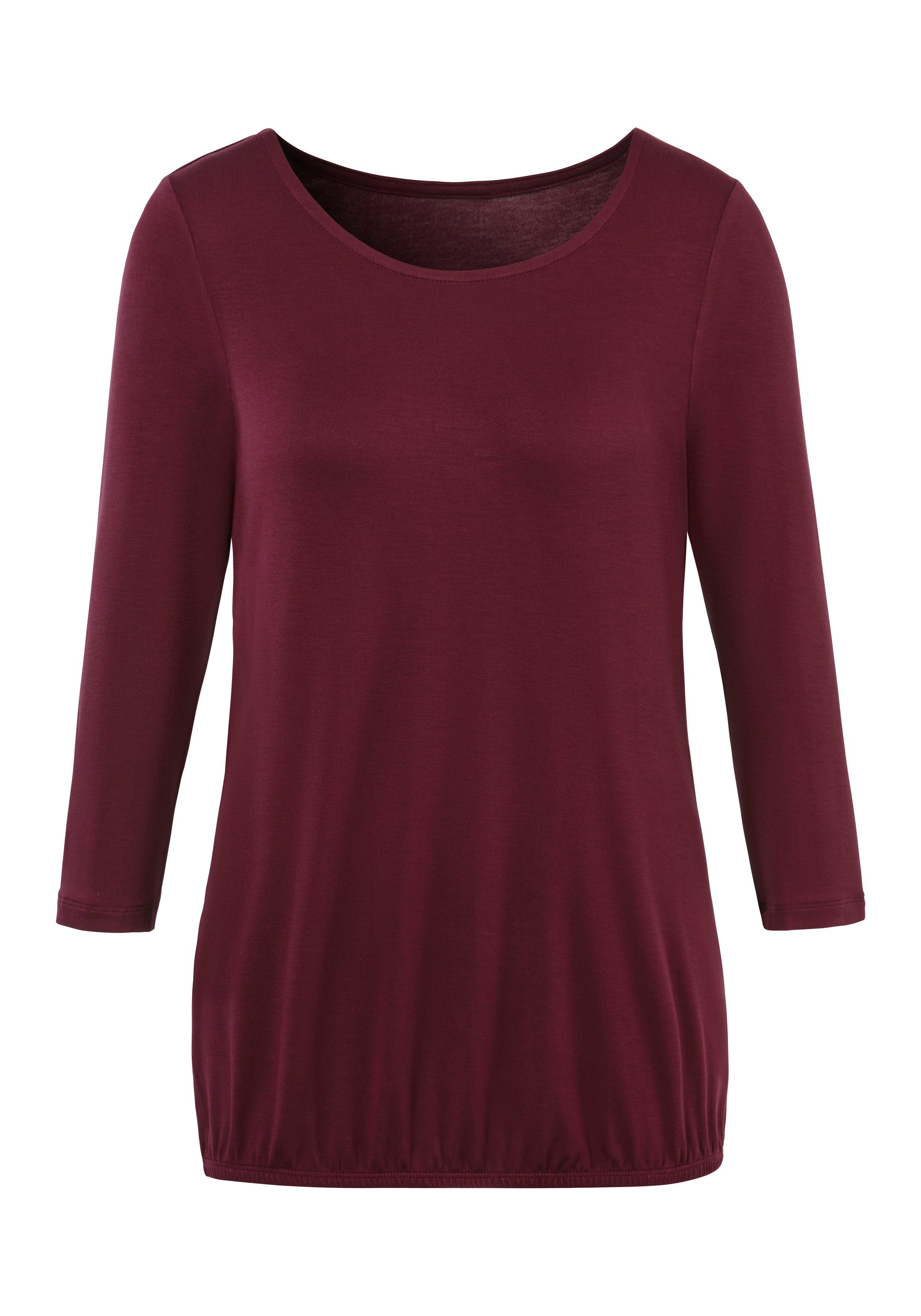 Vivance 3/4-Arm-Shirt (2er-Pack) mit elastischem Saumabschluss