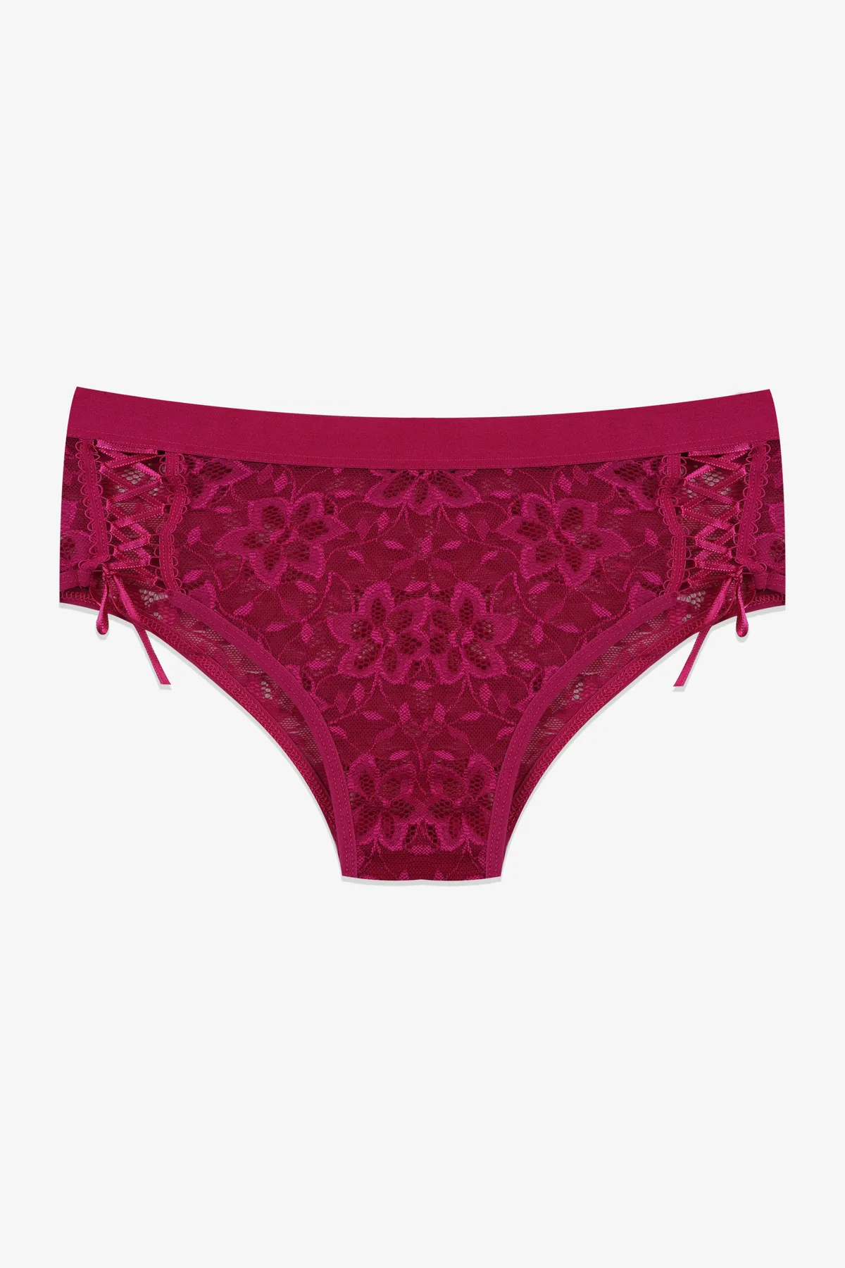 koza iç giyim  3-teiliger Low-Cut-Höschen mit seitlicher Spitze für Damen