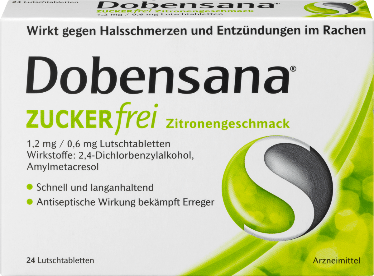 zuckerfrei Zitronengeschmack Lutschtabletten, 24 St