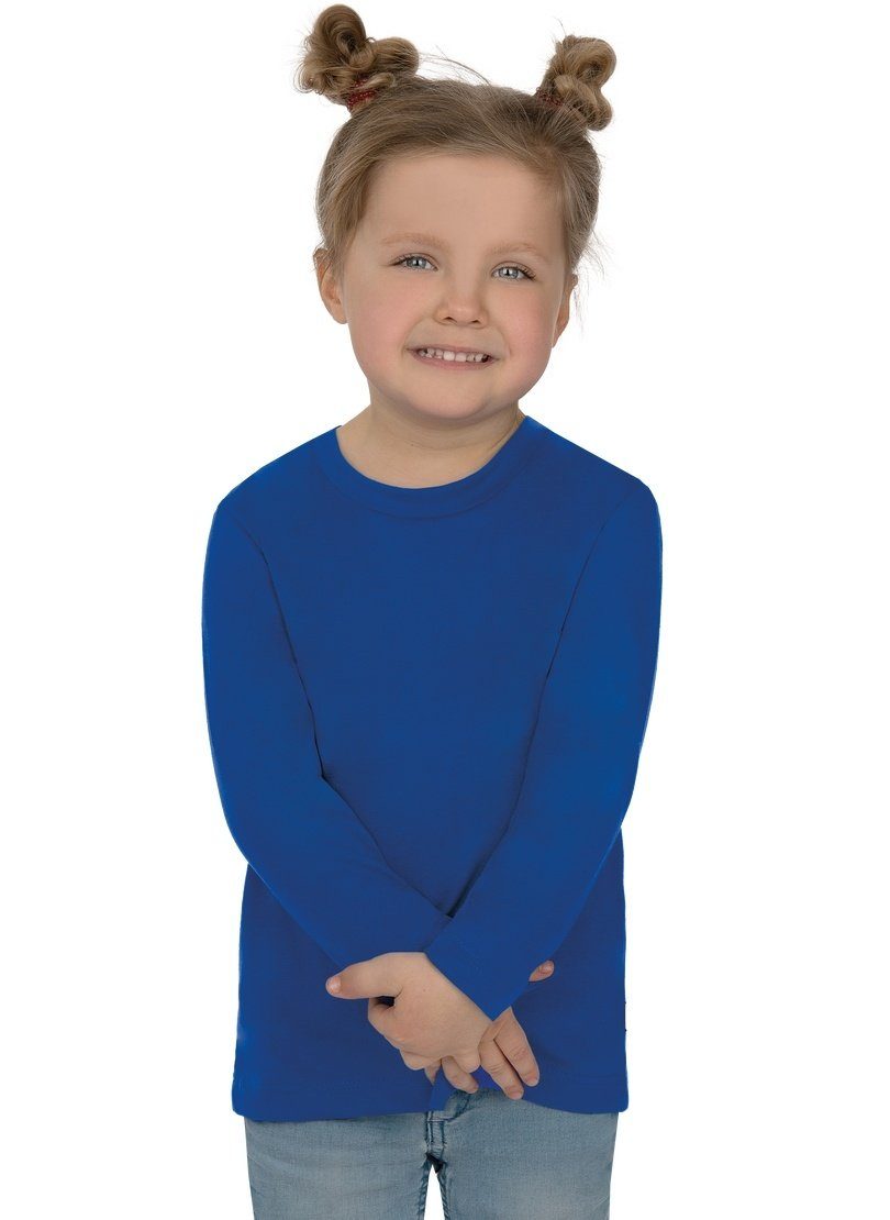 Trigema T-Shirt TRIGEMA Langarmshirt aus 100% Baumwolle