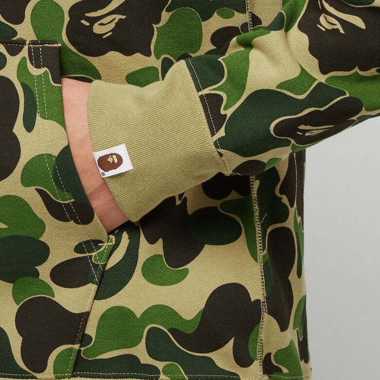 A Bathing Ape Big ABC Camo Shark Full Zip Hoodie M green