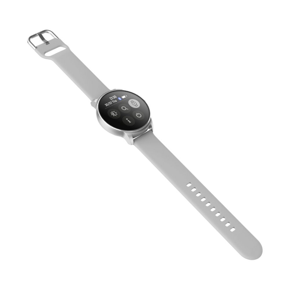 Forever Fitness-Tracker Forever Forevive 2 Wasserdicht IP67 Smart Watch Android iOS Silber