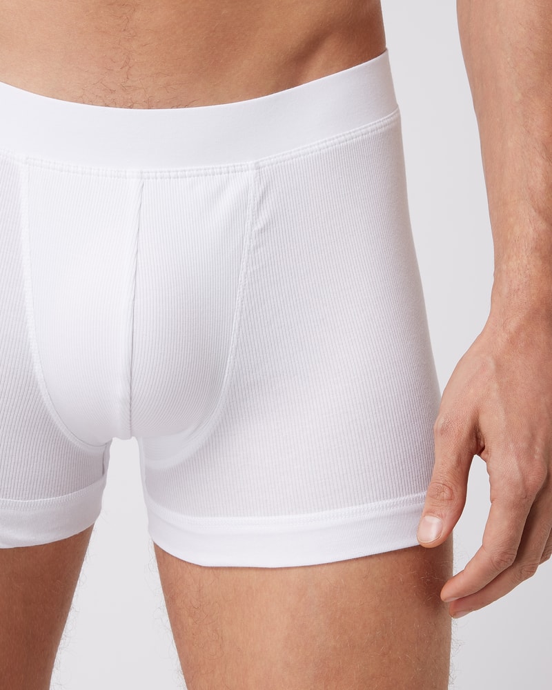 Trunks mit Stretch-Anteil in weiß