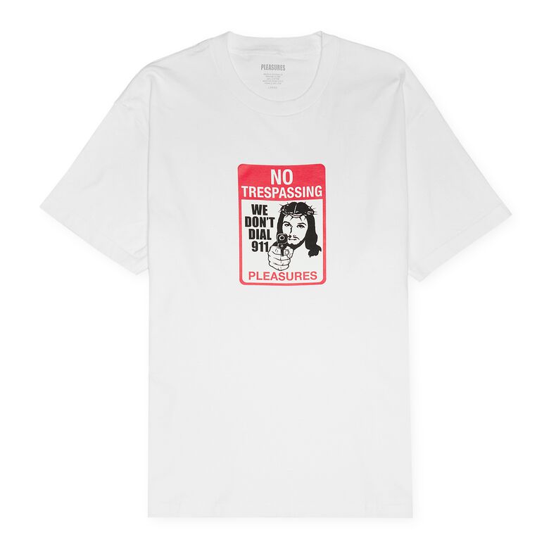 Pleasures Trespass T-Shirt white