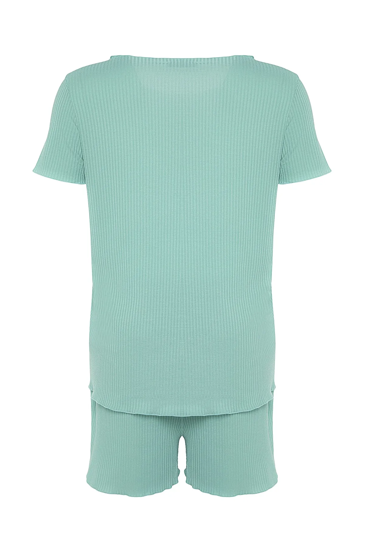 Trendyol Curve  Mintfarbenes Strick-Pyjama-Set TBSSS22PT0216