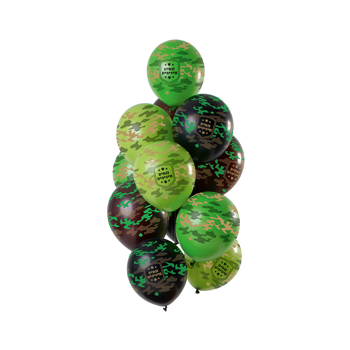 Luftballons Camo 30 cm, 12 Stück