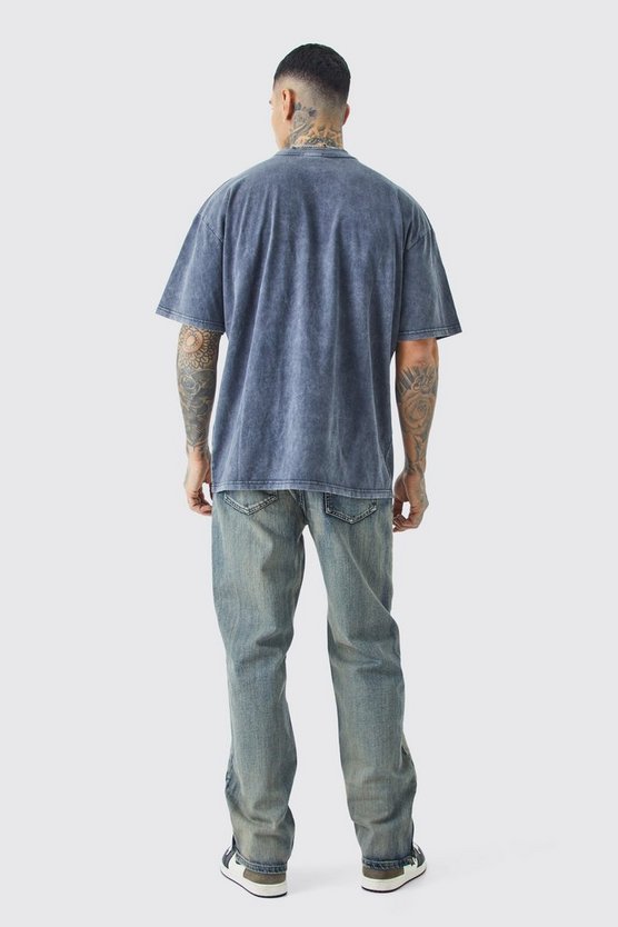 Tall lockere Jeans mit Reißverschluss-Saum