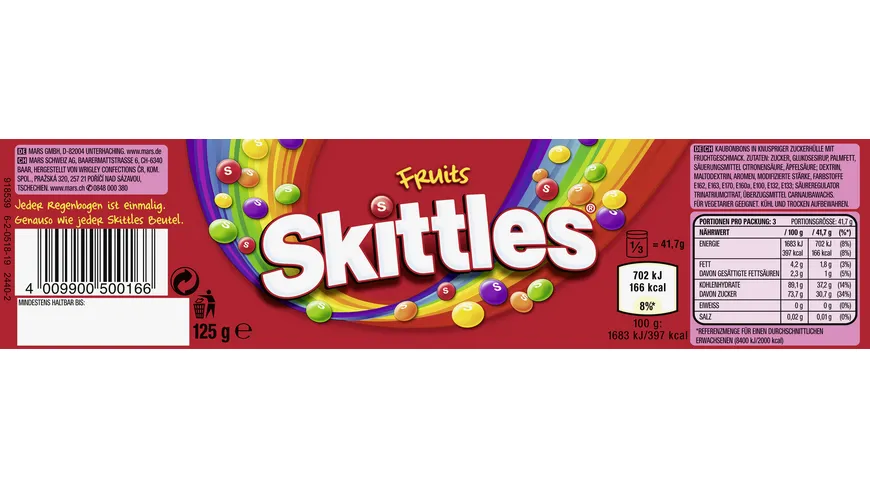 Skittles® Fruits Dose 125 g