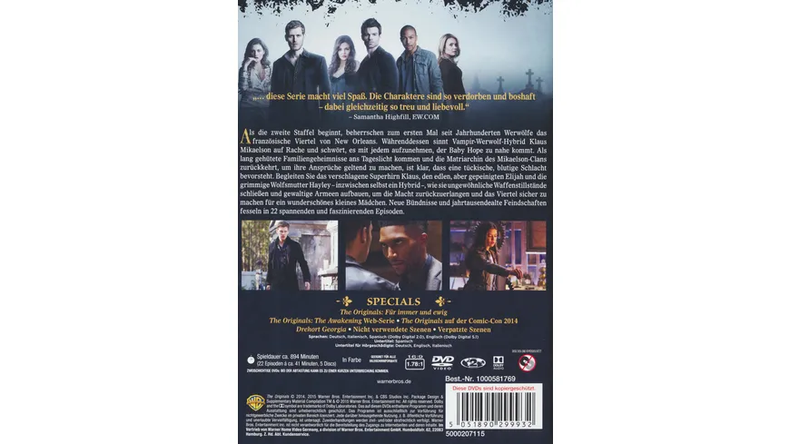 The Originals -  Die komplette Staffel 2  [5 DVDs]