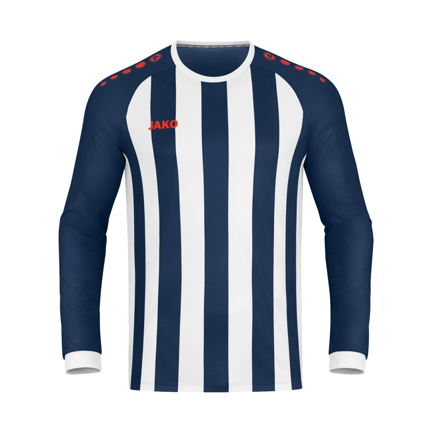 JAKO Inter Trikot Langarm Blau Weiss Rot F935